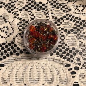 Vintage Style Orange and Gold Beads